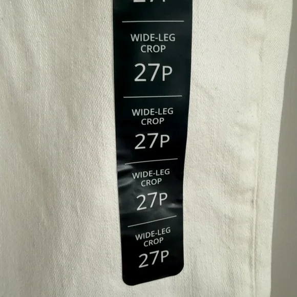 J. Crew White Wide-Leg Crop Jeans - Picture 4 of 14